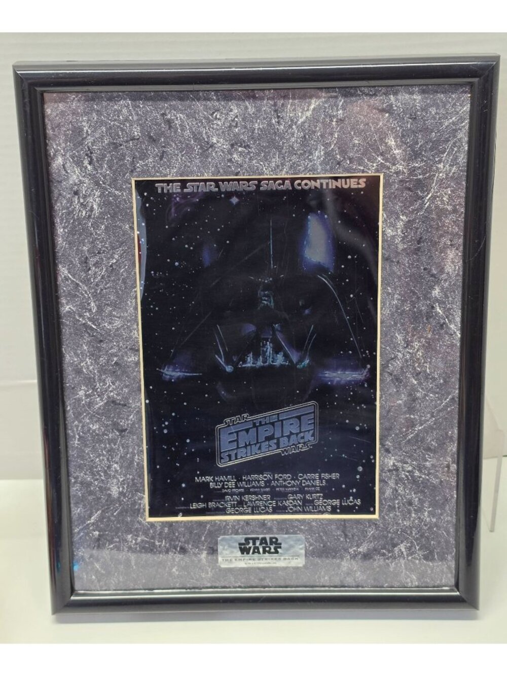 1994 Star Wars Empire Strikes Back ChromArt Style A Poster Print COA Framed